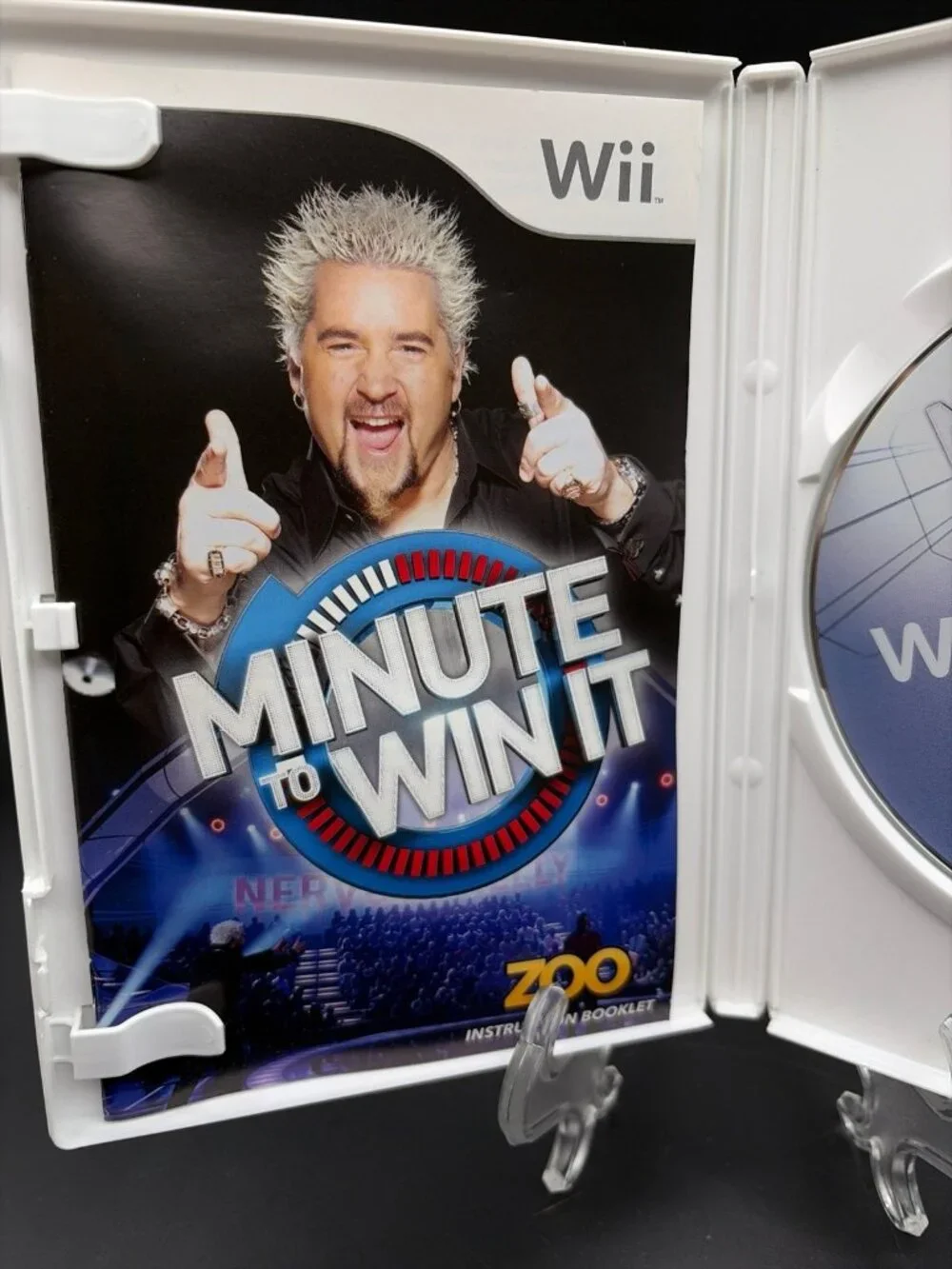 Minute to Win It (Nintendo Wii, 2010) Complete With Manual - Tested Working